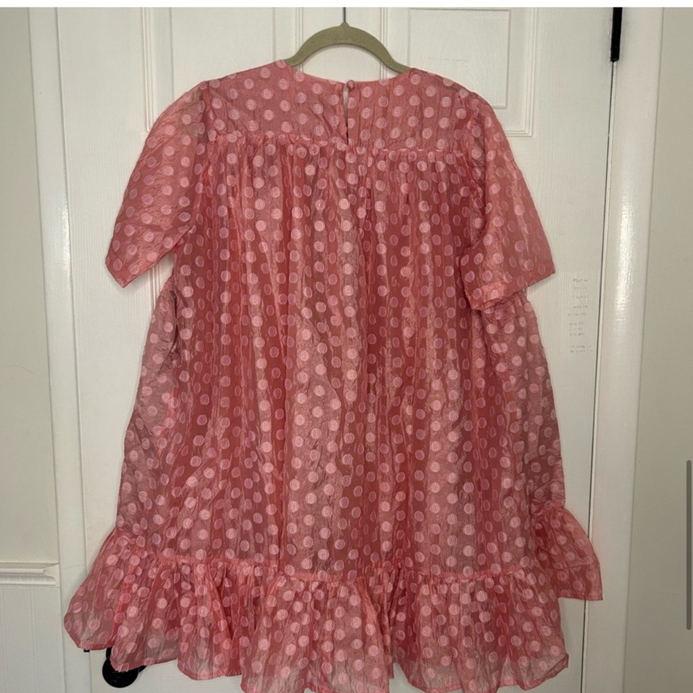Sister Jane Sand Pink Dollar Smock Jacquard Dress - Picture 4 of 4